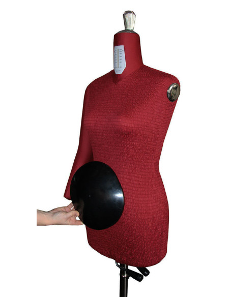 Mannequin de couture réglable haut de gamme 38 / 50 avec bras + ventre