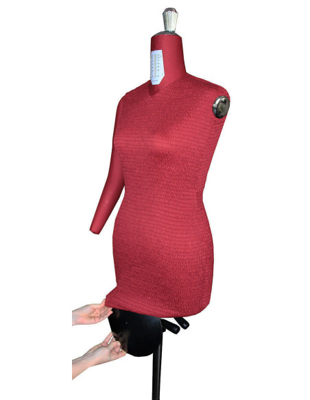 Mannequin de couture réglable haut de gamme 38 / 50 avec bras + ventre