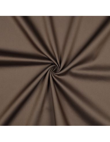 Tissu satin de coton - Café