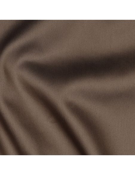 Tissu satin de coton - Café