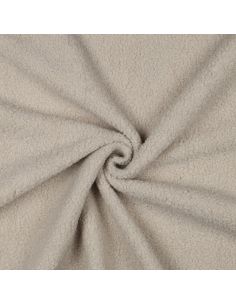 Tissu polaire Teddy double face - Beige