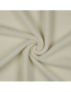 Tissu polaire Teddy double face - Écru