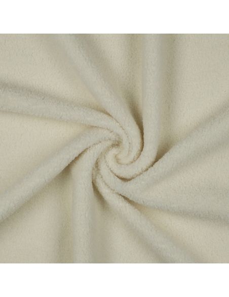 Tissu polaire Teddy double face - Écru