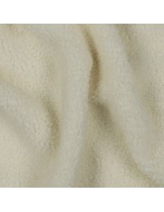 Tissu polaire Teddy double face - Écru 2