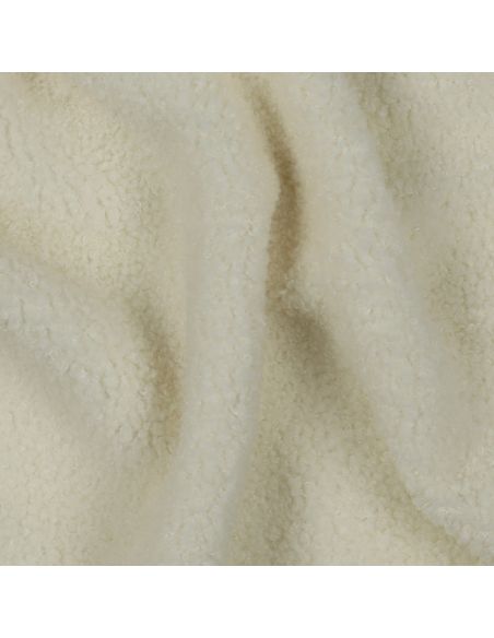 Tissu polaire Teddy double face - Écru