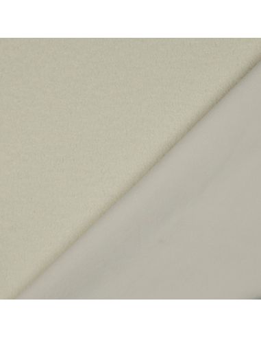 Tissu polaire Teddy double face - Écru