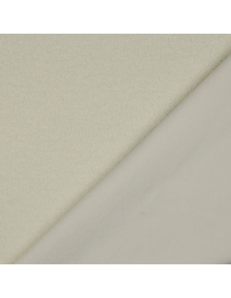 Tissu polaire Teddy double face - Écru