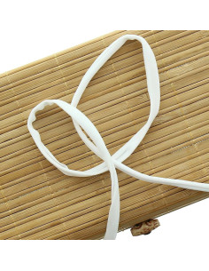 Cordon spaghetti lycra 5 mm - Blanc neige