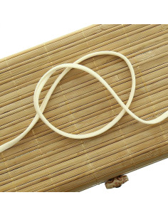 Cordon spaghetti lycra 5 mm - Écru
