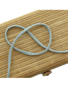 Cordon spaghetti lycra 5 mm - Gris