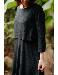 Tissu viscose Bagheera Anthracite - Églantine & Zoé 2