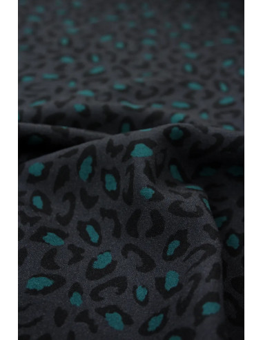 Tissu viscose Bagheera Anthracite - Églantine & Zoé