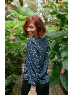 Tissu viscose Bagheera Bleu - Églantine & Zoé 2