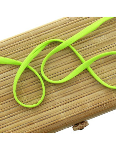 Cordon spaghetti lycra 5 mm - Vert anis