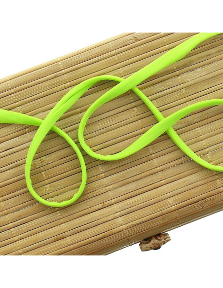 Cordon spaghetti lycra 5 mm - Vert anis