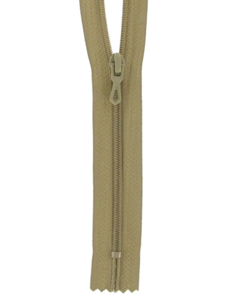 Fermeture éclair nylon - Beige moyen