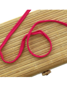 Cordon spaghetti lycra 5 mm - Fuchsia