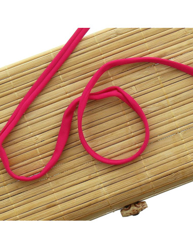 Cordon spaghetti lycra 5 mm - Fuchsia