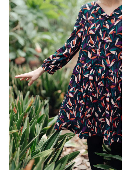Tissu viscose Mowgli Multicolore - Églantine & Zoé