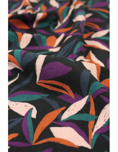 Tissu viscose Mowgli Multicolore - Églantine & Zoé