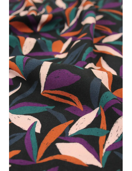 Tissu viscose Mowgli Multicolore - Églantine & Zoé