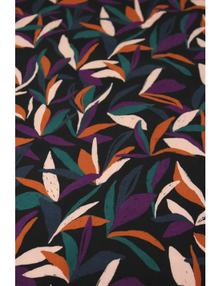 Tissu viscose Mowgli Multicolore - Églantine & Zoé