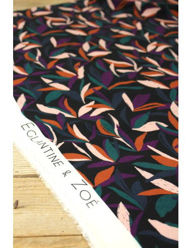 Tissu viscose Mowgli Multicolore - Églantine & Zoé