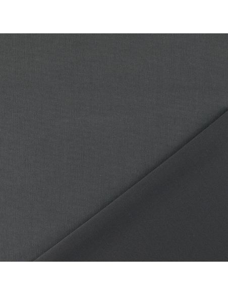 Tissu Scuba effet peau de pêche - Gris foncé