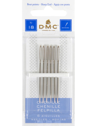 Aiguilles à broder chenille DMC n°18