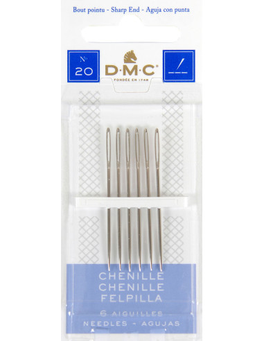 Aiguilles à broder chenille DMC n°20