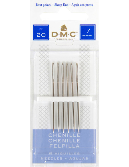 Aiguilles à broder chenille DMC n°20