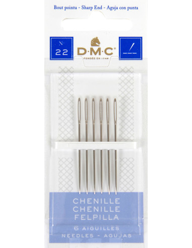 Aiguilles à broder chenille DMC n°22