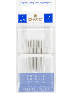Aiguilles à broder chenille DMC n°24