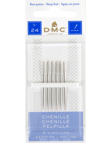 Aiguilles à broder chenille DMC n°24