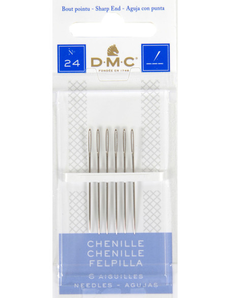 Aiguilles à broder chenille DMC n°24
