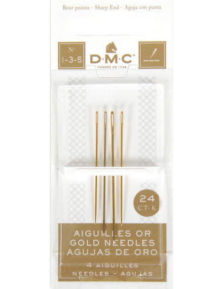 Aiguilles à broder OR DMC n°1-3-5