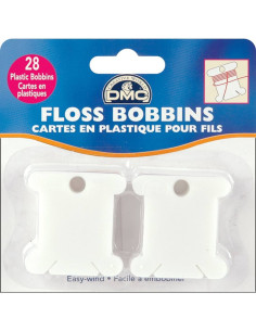 Cartes en plastique pour fils à broder DMC