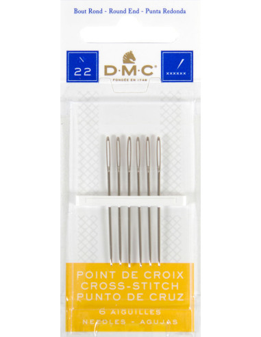 Aiguilles pour point de croix DMC n°22