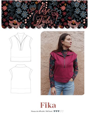 Patron de pull sans manches - Fika - Lise Tailor