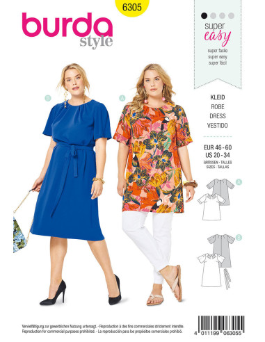 Patron de robe - Burda 6305