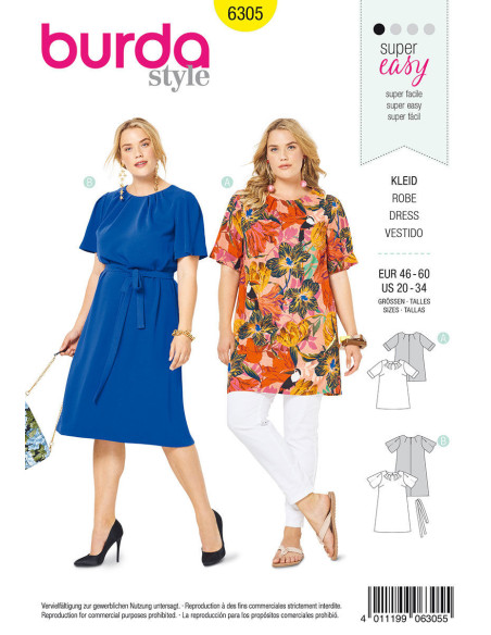 Patron de robe - Burda 6305