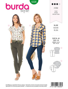 Patron de blouse - Burda 6326
