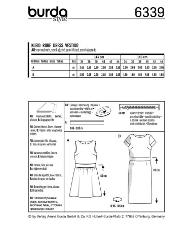 Patron de robe - Burda 6339