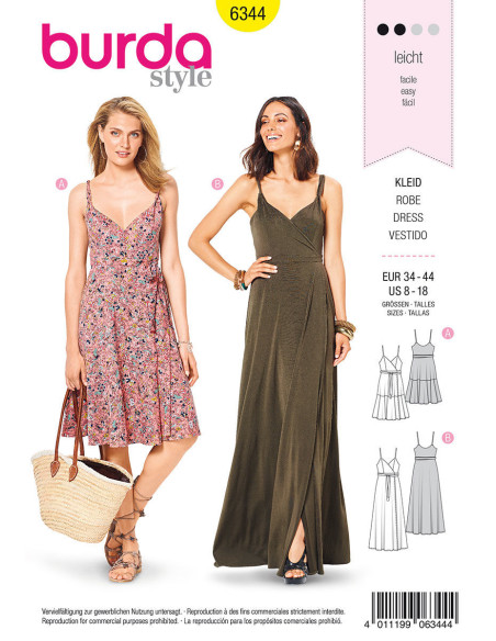 Patron de robe - Burda 6344