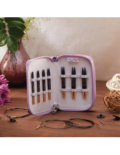 Trousse aiguilles à tricoter circulaires interchangeables KnitPro J'adore Cubics
