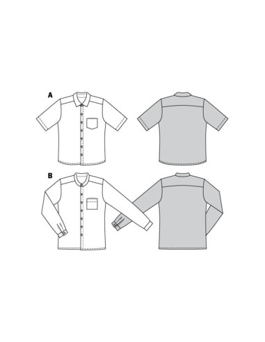 Patron de chemise - Burda 6349