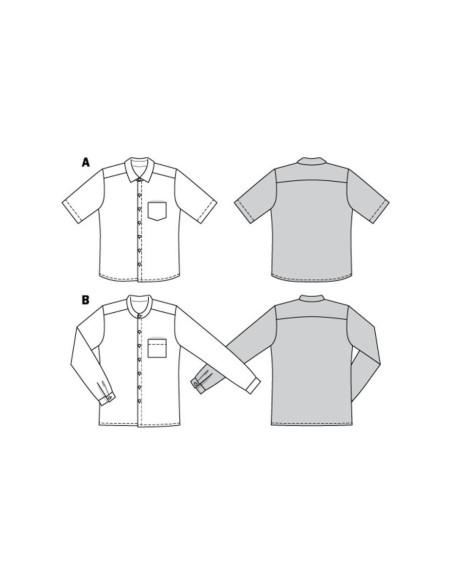 Patron de chemise - Burda 6349