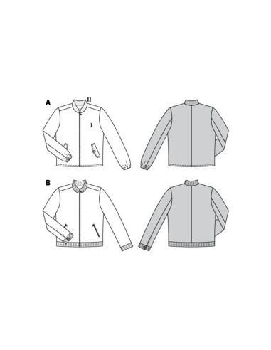 Patron de veste - Burda 6351