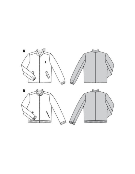 Patron de veste - Burda 6351