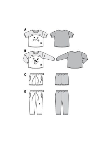 Patron de pyjamas - Burda 9326